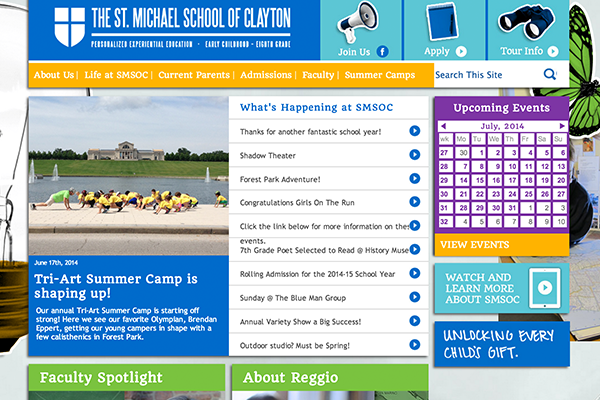 Thumbnail image of St. Michael's School website project